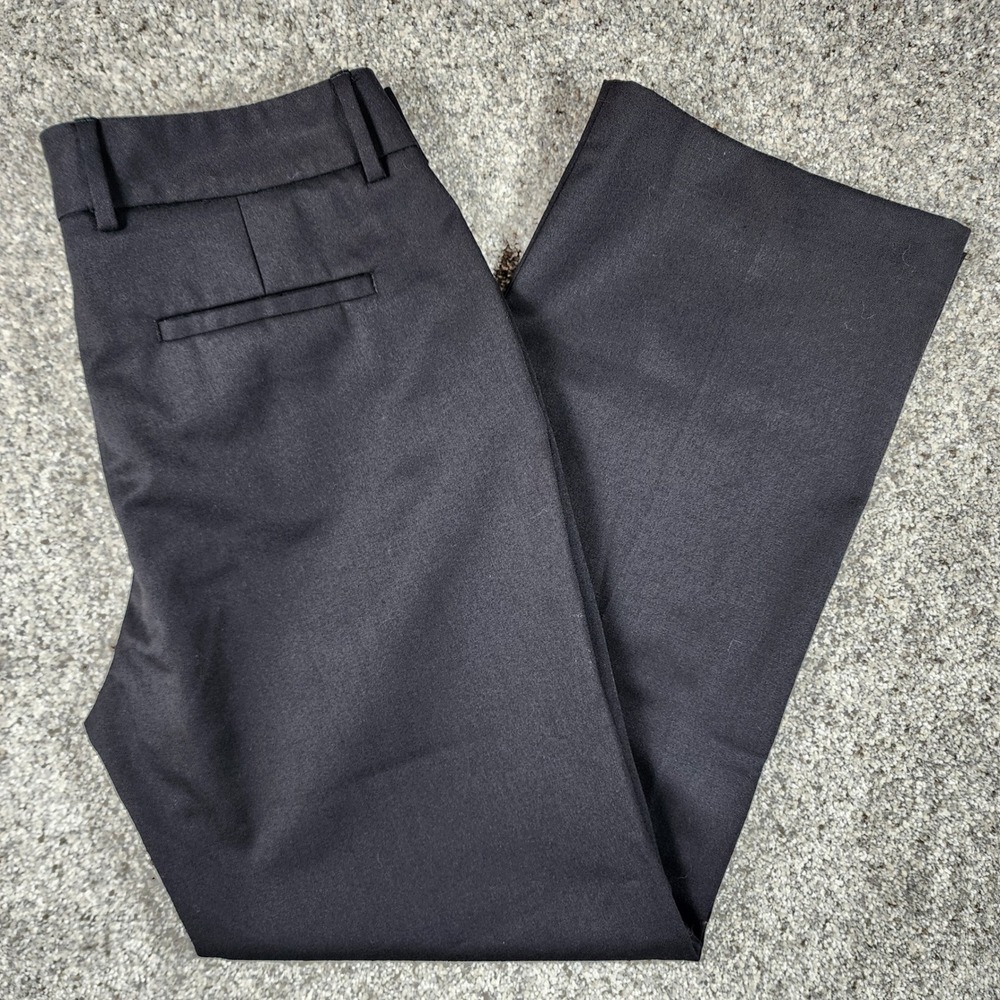 A Cut Above Dress Pants Womens 10 Black Wool Blend Stretch Trousers Excellent